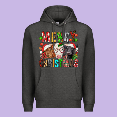 Merry Christmas Calfs Premium Hoodie Designed By Fadigitalartstudio