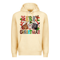 Pina Colada Merry christmas calfs Premium Hoodie - FaDigitalArtStudio