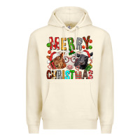 Sandshell Merry christmas calfs Premium Hoodie - FaDigitalArtStudio