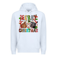 White Merry christmas calfs Premium Hoodie - FaDigitalArtStudio