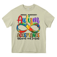 Mossy autism acceptance Heavy Core Tee - LillyAllenDesigns