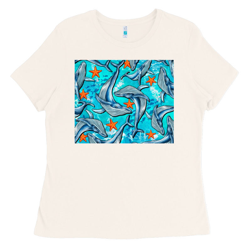 Humpback Whale Mousepad Ladies Tee by BarkalooDesign | Teevron