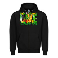 Black love st patricks day Zipper Hoodie - CowhideDigitalArt