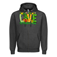 Charcoal Heather love st patricks day Zipper Hoodie - CowhideDigitalArt