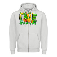 Dove Grey love st patricks day Zipper Hoodie - CowhideDigitalArt