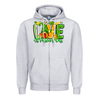 Heather Grey love st patricks day Zipper Hoodie - CowhideDigitalArt
