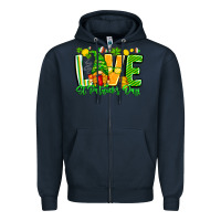 Navy love st patricks day Zipper Hoodie - CowhideDigitalArt