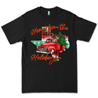 Black home for the holidays texas Premium Tee - BarkalooDesign