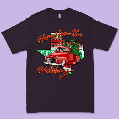 Home For The Holidays Texas Premium Tee Designed By Barkaloodesign