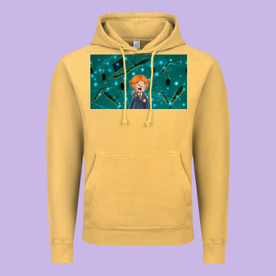 Wizard Boy And Mouse Vintage Hoodie Designed By Tumblerdesignbyshophia