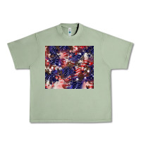 Oil Green American flag sparkly  tumbler Urban Heavy Tee - HowdyJamesFarm