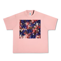 Salmon American flag sparkly  tumbler Urban Heavy Tee - HowdyJamesFarm