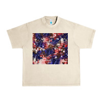 Sandshell American flag sparkly  tumbler Urban Heavy Tee - HowdyJamesFarm