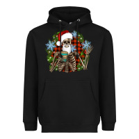 Black Santa skeleton christmas Heavyweight Hoodie - Artiststas