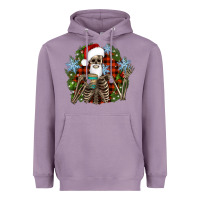 Lavender Santa skeleton christmas Heavyweight Hoodie - Artiststas