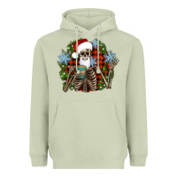 Matcha Santa skeleton christmas Heavyweight Hoodie - Artiststas