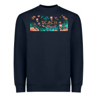 Navy coffe teach repeat libbey glass Heavyweight Sweatshirt - BundleAndBundleShop