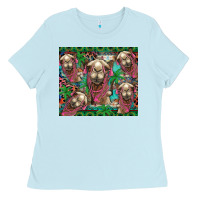 Baby Blue camel face Ladies Tee - BarkalooDesign