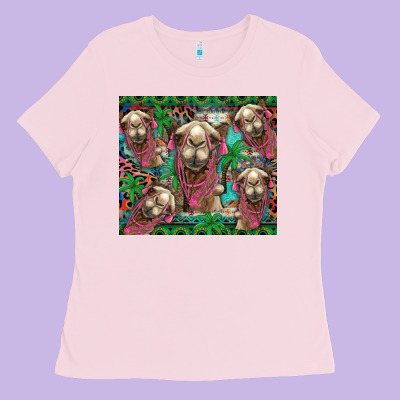 Camel Face Ladies Tee Designed By Barkaloodesign