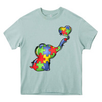 Arona autism awareness elephant Heavy Core Tee - LillyAllenDesigns