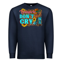 Navy cowgirls don't crty boots hat sunflowers Premium Sweatshirt - Artiststas