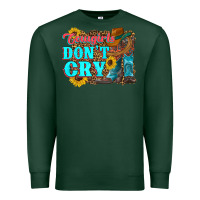 Sports Green cowgirls don't crty boots hat sunflowers Premium Sweatshirt - Artiststas