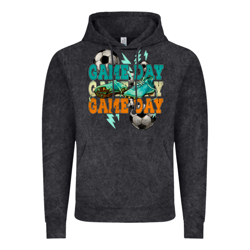 Game Day Lightning Bolt Soccer Vintage Hoodie by HowdyJamesFarm | Teevron
