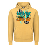 Vintage Mustard Game day lightning bolt soccer Vintage Hoodie - HowdyJamesFarm