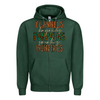 Sports Green flannels hayrides pumpkins bonfires Zipper Hoodie - CowhideDigitalArt