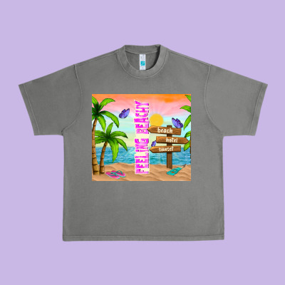 Feeling Beachy Urban Heavy Tee Designed By Tumblerdesignbyshophia