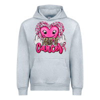 Heather Grey hey cancer with middle fingers Urban Hoodie - AdoDesignShop