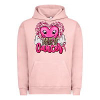 Pigment Salmon hey cancer with middle fingers Urban Hoodie - AdoDesignShop
