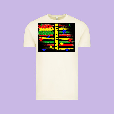 Juneteenth American Flag Vintage Tee Designed By Tumblerdesignbyshophia
