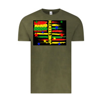 Vintage Olive juneteenth american flag Vintage Tee - TumblerDesignByShophia