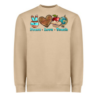 Mushroom peace love teach Heavyweight Sweatshirt - BundleAndBundleShop