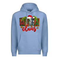 Colony Blue Christmas mama Claus Premium Hoodie - FaDigitalArtStudio