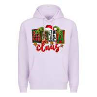 Lilac Christmas mama Claus Premium Hoodie - FaDigitalArtStudio