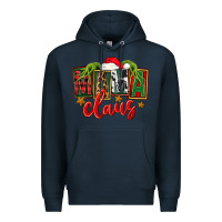 Navy Christmas mama Claus Premium Hoodie - FaDigitalArtStudio