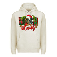 Oatmeal Heather Christmas mama Claus Premium Hoodie - FaDigitalArtStudio