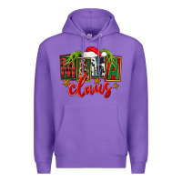 Purple Christmas mama Claus Premium Hoodie - FaDigitalArtStudio
