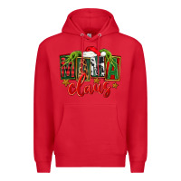 Red Christmas mama Claus Premium Hoodie - FaDigitalArtStudio