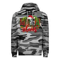 Slate Camo Christmas mama Claus Premium Hoodie - FaDigitalArtStudio