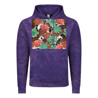 Cloud Purple succulents and cowhide Vintage Hoodie - TumblerDesignByShophia