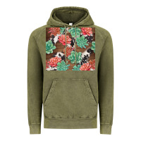 Vintage Olive succulents and cowhide Vintage Hoodie - TumblerDesignByShophia