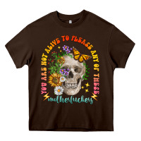 Chocolate Brown not alive to please Heavy Core Tee - LillyAllenDesigns