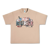 Burro American Nurse 4th of july Urban Heavy Tee - HowdyJamesFarm
