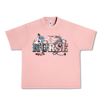 Salmon American Nurse 4th of july Urban Heavy Tee - HowdyJamesFarm