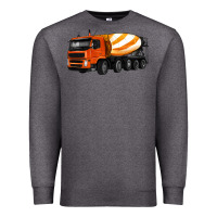 Charcoal Heather cement truck Premium Sweatshirt - Artiststas
