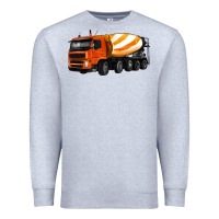 Heather Grey cement truck Premium Sweatshirt - Artiststas