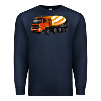 Navy cement truck Premium Sweatshirt - Artiststas